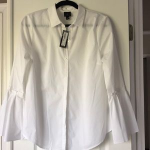 Brand New white cotton blouse.